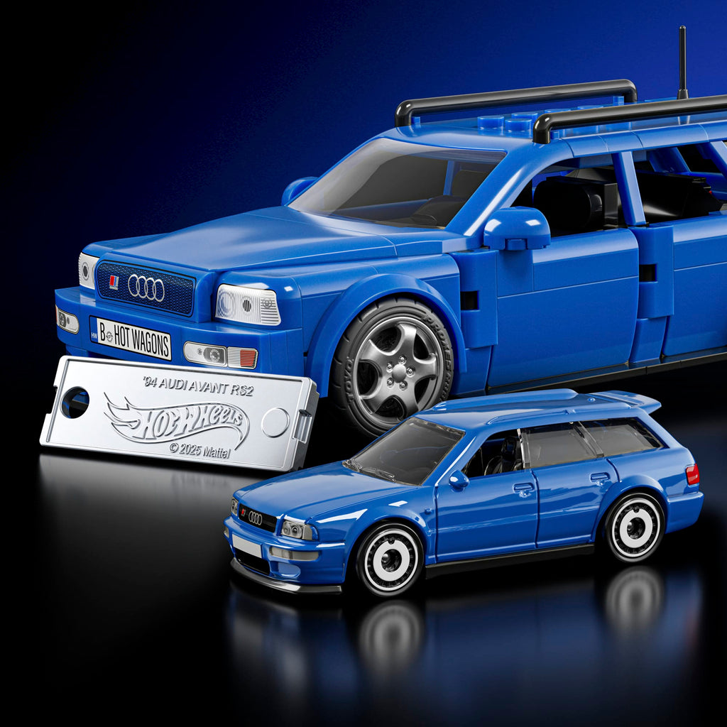 Mattel Brick Shop Hot Wheels Audi Avant RS2 Building Set