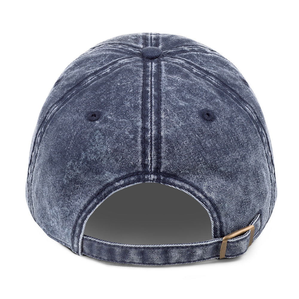 Hot Wheels Checked Logo Blue Denim Dad Hat