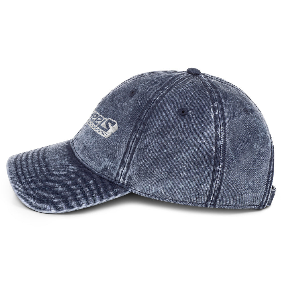 Hot Wheels Checked Logo Blue Denim Dad Hat
