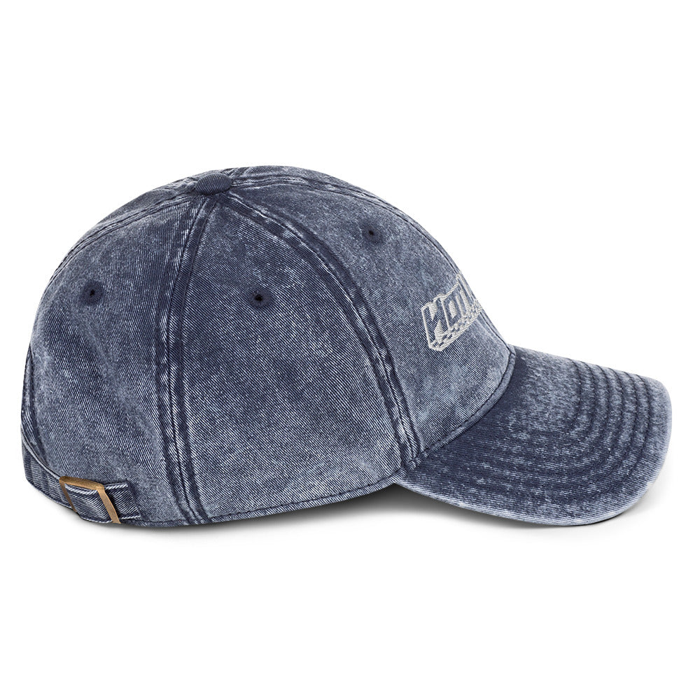 Hot Wheels Checked Logo Blue Denim Dad Hat