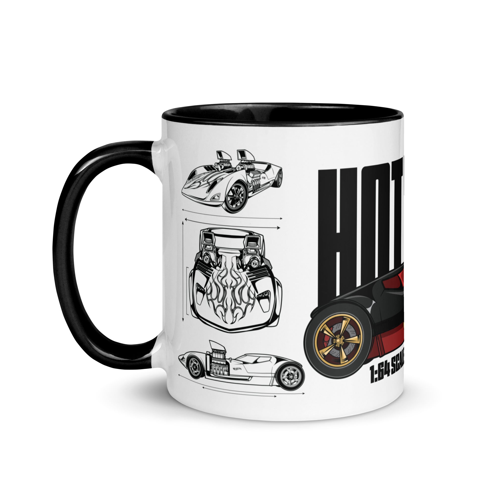 Hot Wheels Racing White Mug
