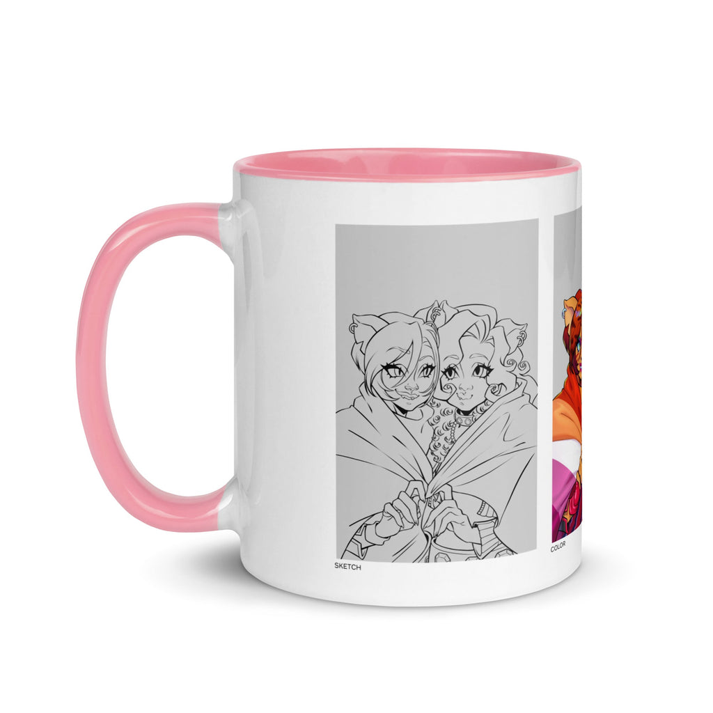Monster High Pride Toralei & Clawdeen White Mug