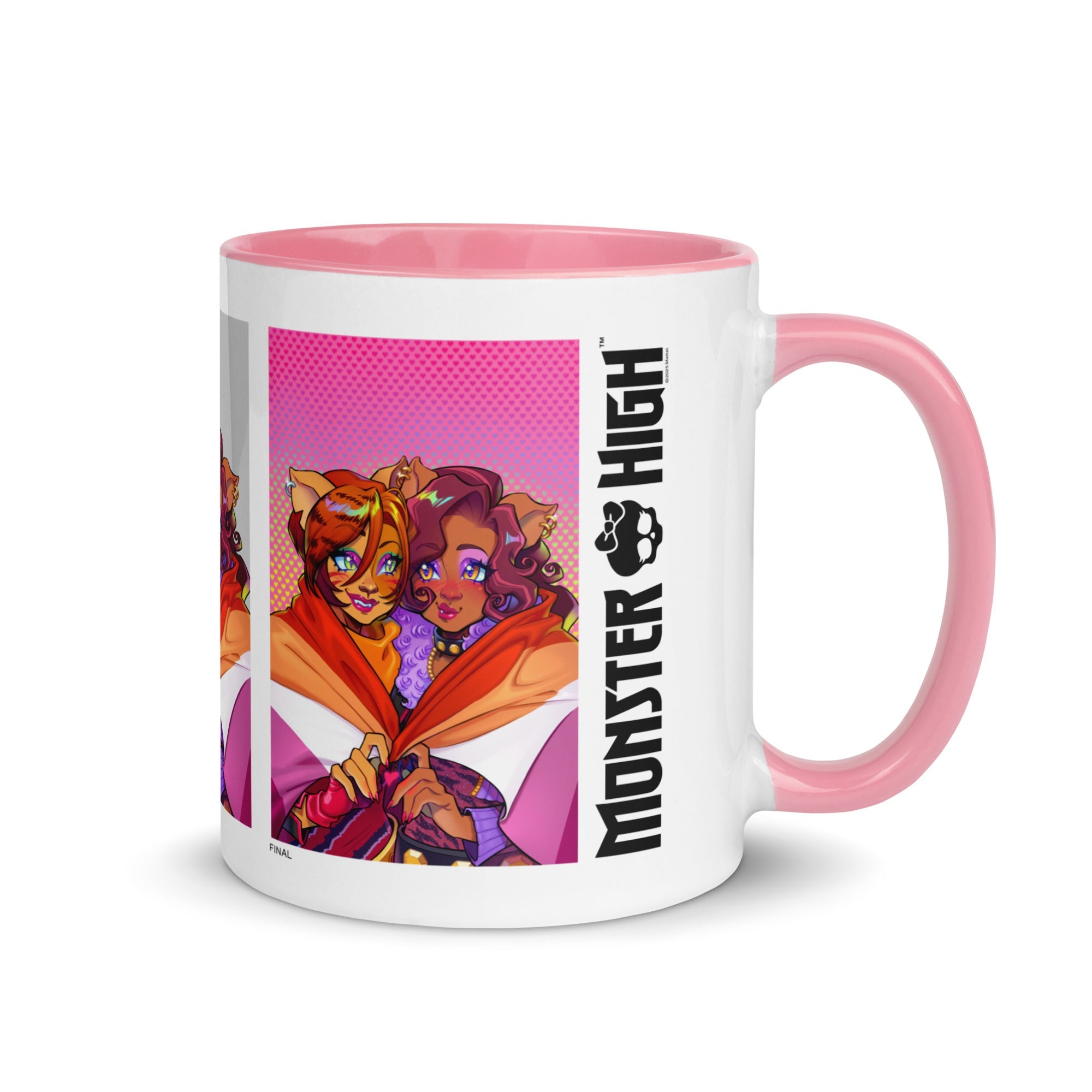 Monster High Pride Toralei & Clawdeen White Mug