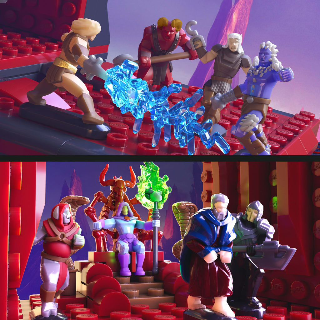 Mattel Brick Shop Masters of the Universe Clash at Snake Mountain Building Set