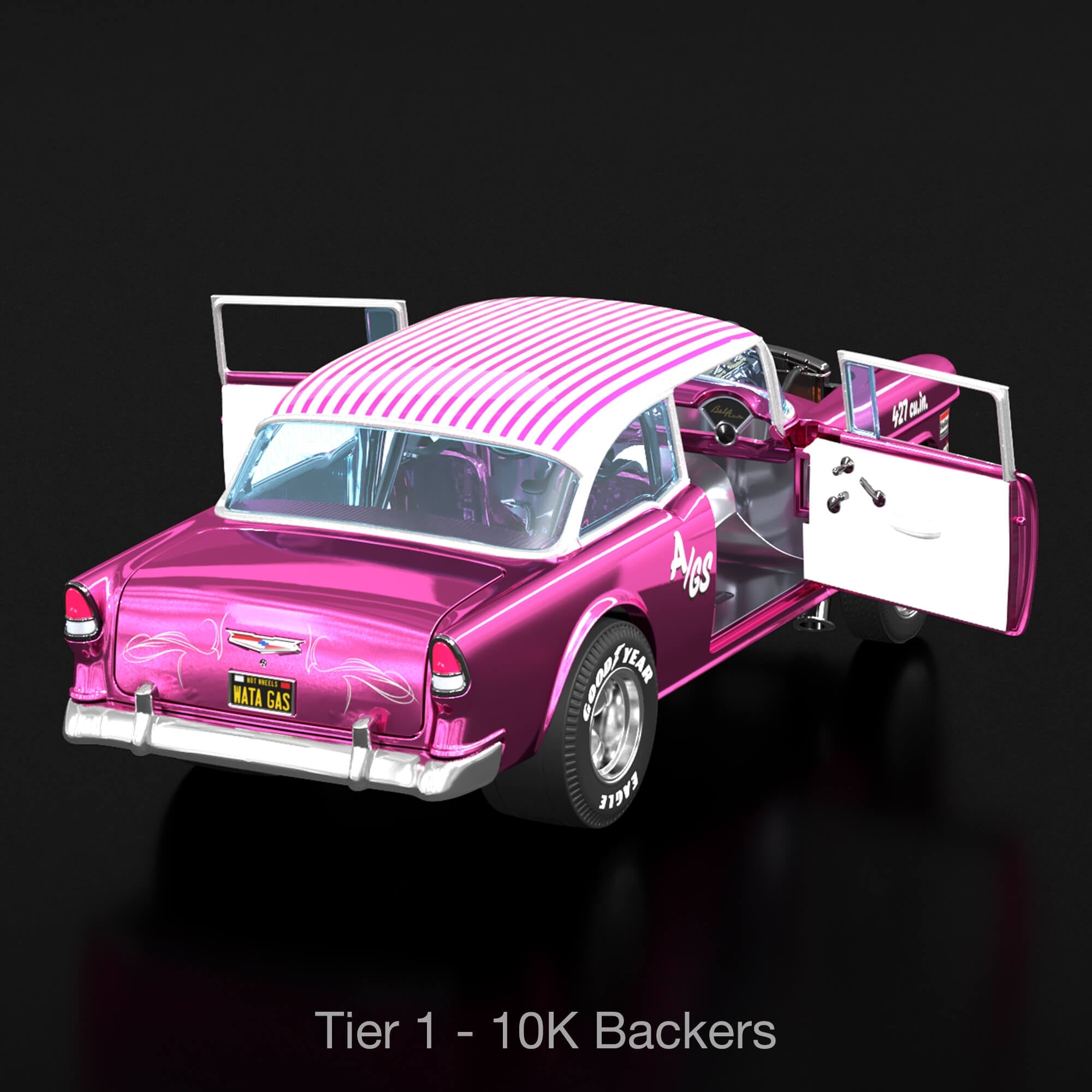 Hot Wheels RLC Exclusive 1:18 Scale ‘55 Chevy Bel Air Gasser “Candy Striper” - Crowdfund