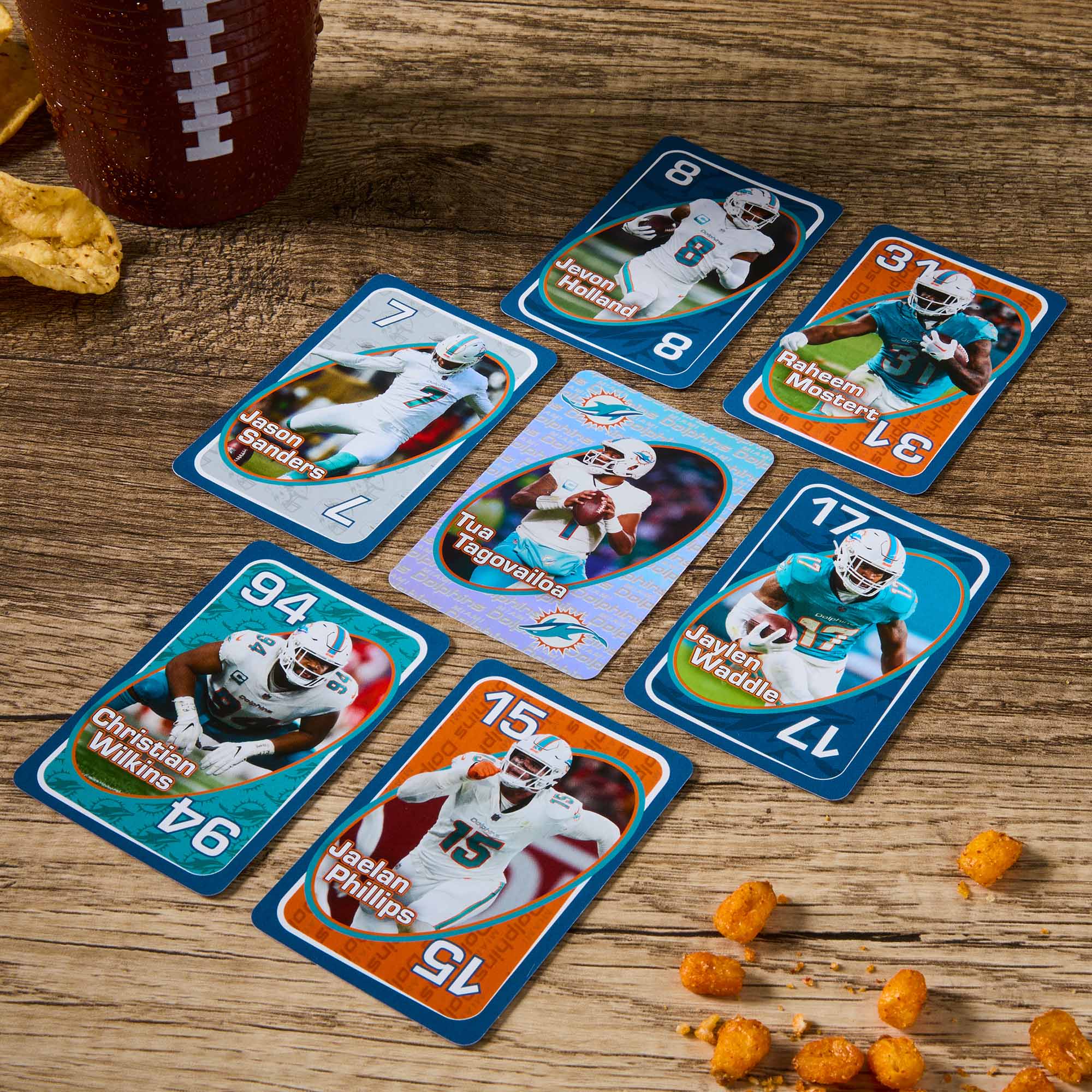 UNO Fandom NFL Miami Dolphins Game Deck