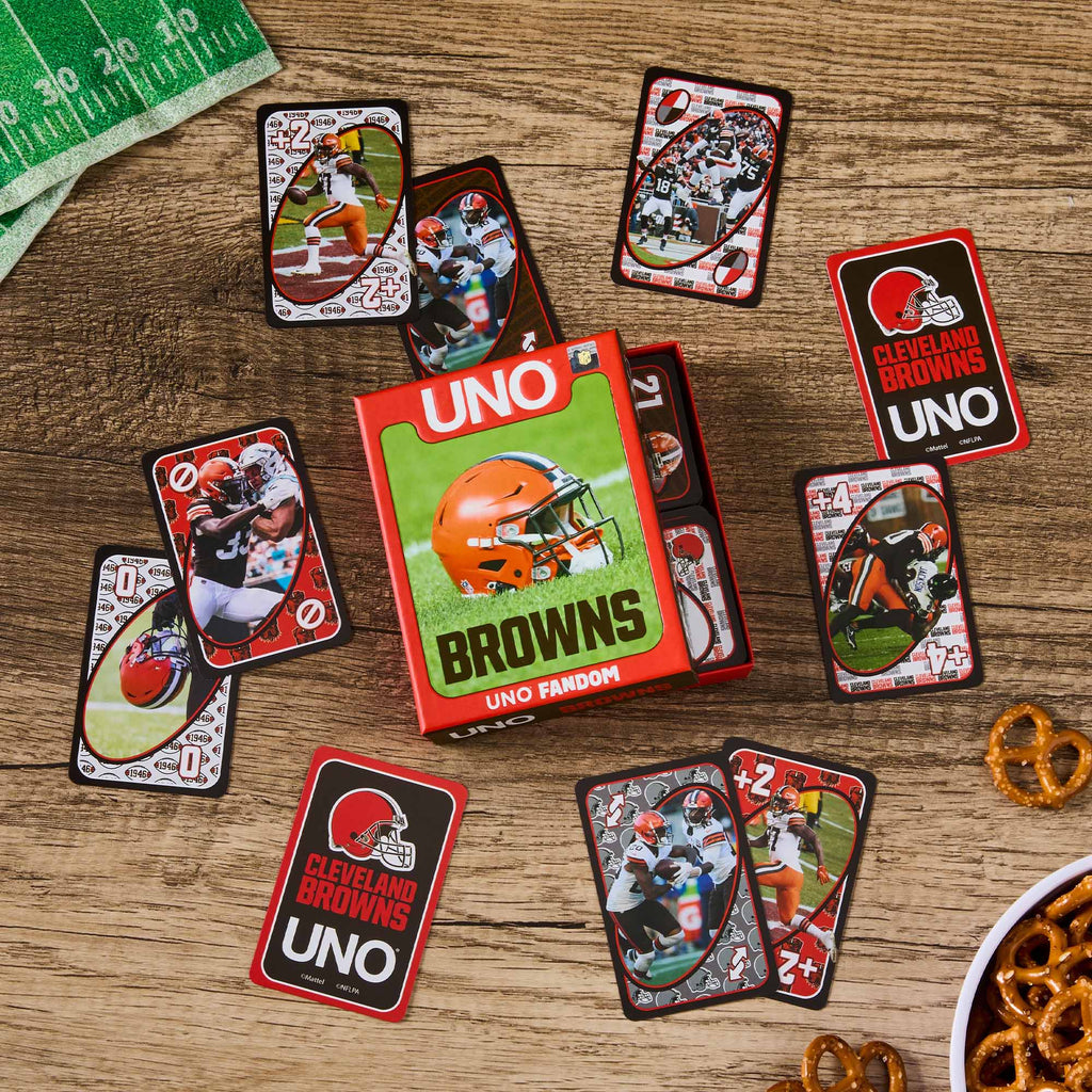 UNO Fandom NFL Cleveland Browns Game Deck