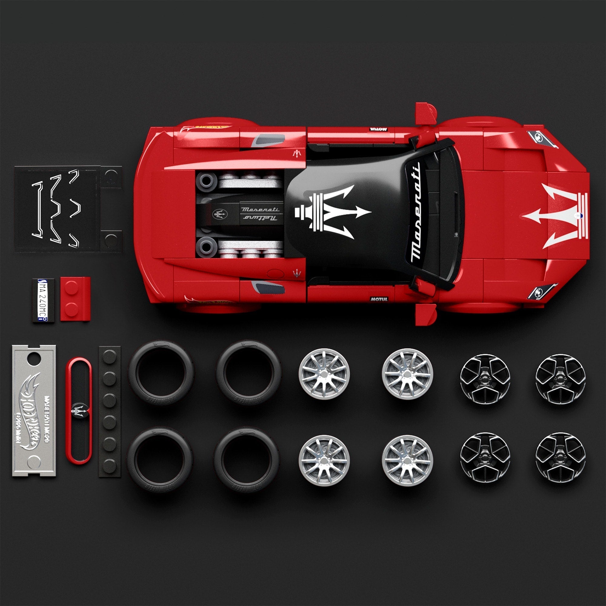Mattel Brick Shop Hot Wheels Maserati MC20 Building Set