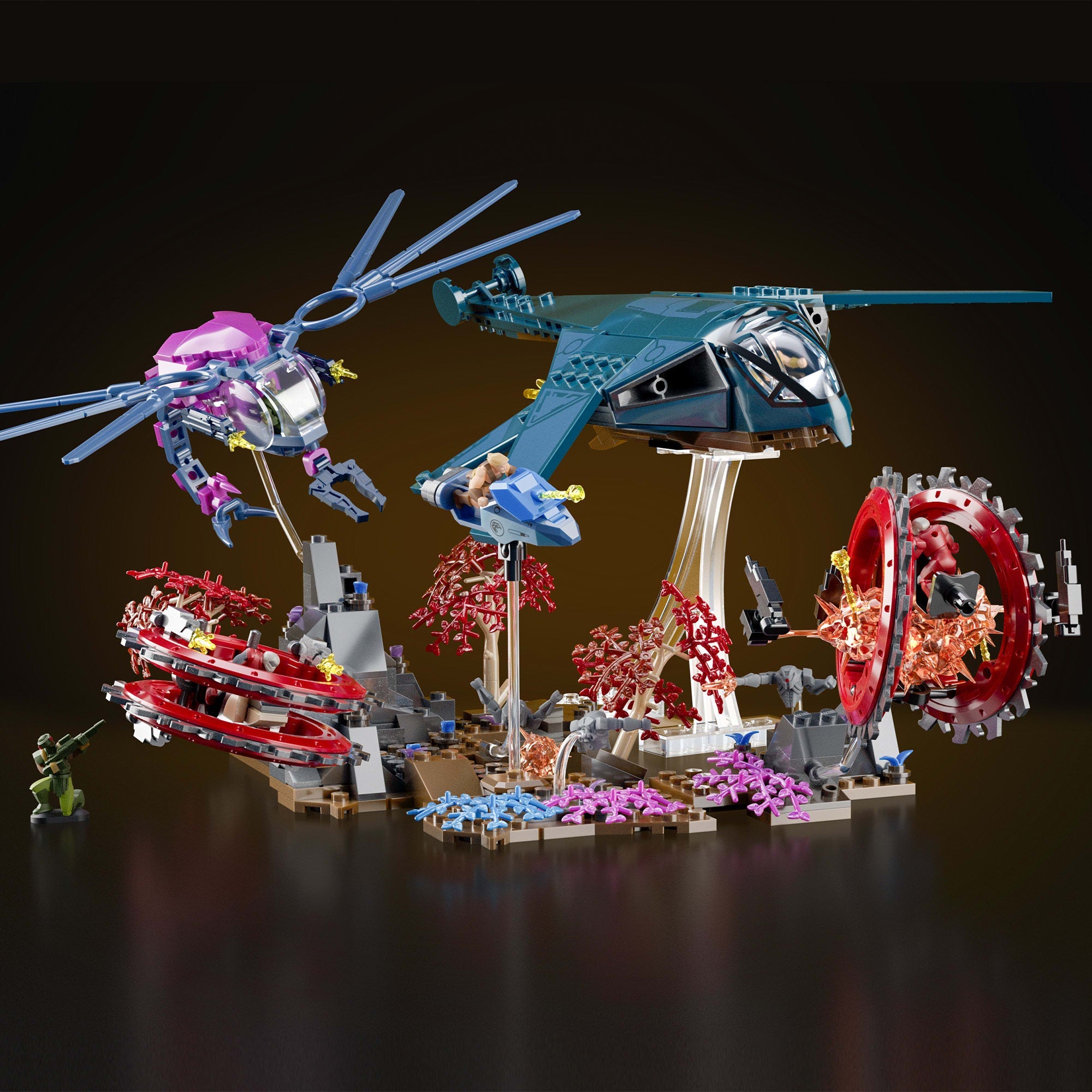 Mattel Brick Shop Masters of the Universe Eternia Flight Fight Building Set