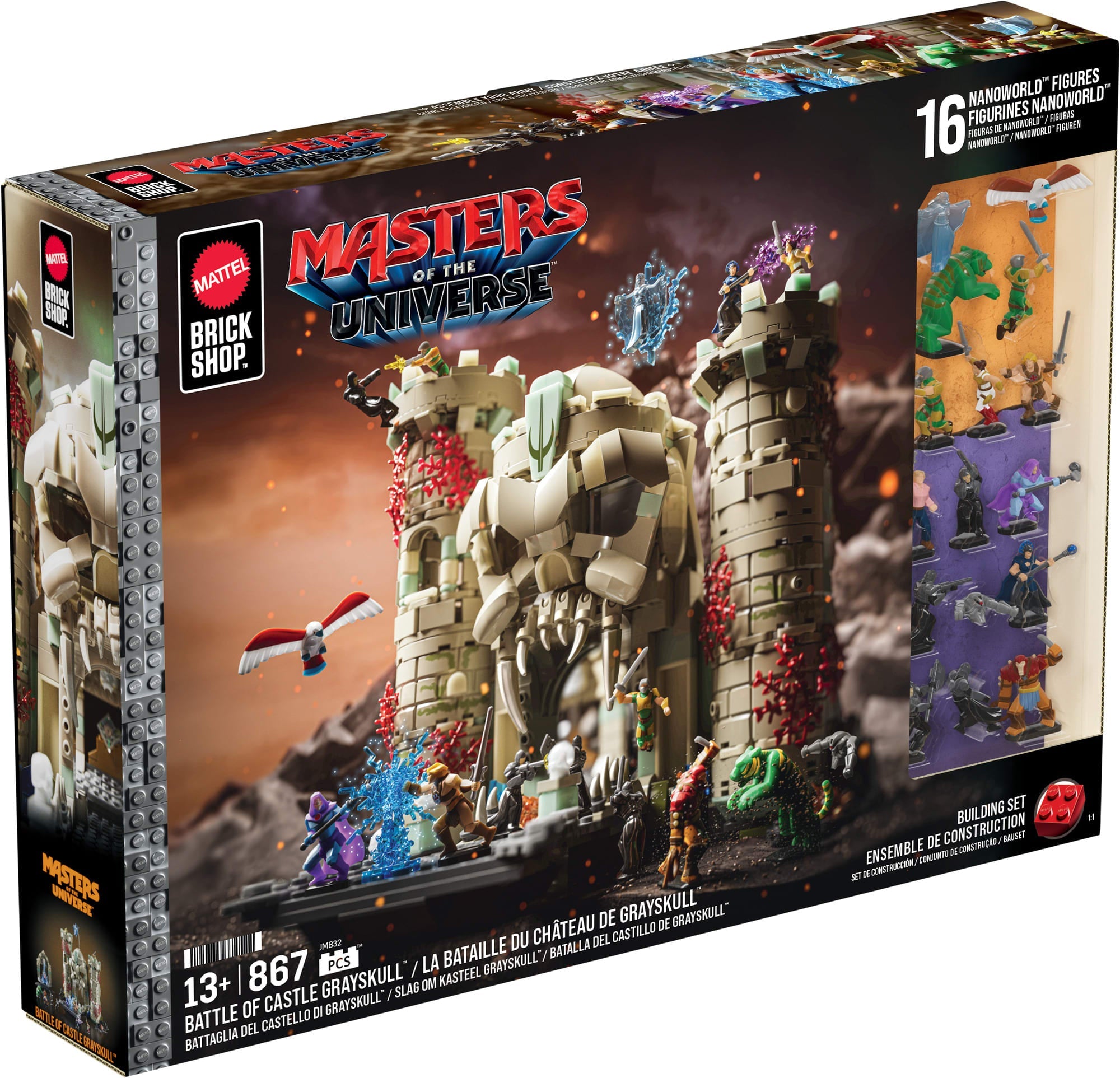 Mattel Brick Shop Masters of the Universe Battle of Castle Grayskull Building Set